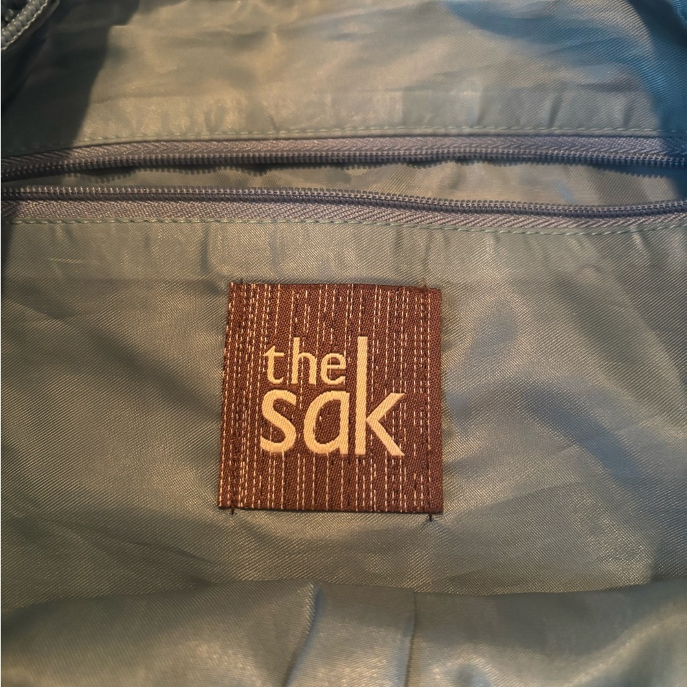 The Sak Green and Cream Crochet Tote - Picture 6 of 9